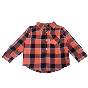Ben Sherman Kids Designer Button Down Shirt Casual Flannel Top Baby Boys 12m